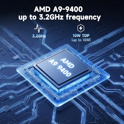 16 inch Laptop Computer,8GB RAM 256GB SSD Storage Laptop PC,with AMD A9 Processor(up to 3.2GHz),IPS FHD Display,Win11,Students & Work Notebook Computer, Cooling System, 9000mAh Battery