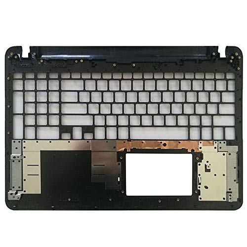 New Laptop Replacement Palmrest Cover Case Fit Sony Vaio SVF15323CX SVF15214CXB SVF1532DCYW SVF152A27T SVF154B SVF15318S SVF153A1RT SVF1521ECXW C Shell Small Enter Key (Black) - color: Black