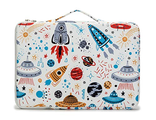 Kinmac 360° Protective Water Resistant Laptop Sleeve case Bag with Handle for MacBook Pro 14 inch,13.5 inch-13.9 inch and 14 inch Laptop(Spaceship) - color: Spaceship, size: 13.5 inch-14 inch