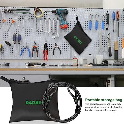 10 ft x 1/2" Heavy Duty Cut-Proof Security Cable, Kayaking & Outdoor Equipment - size: 10 Feet