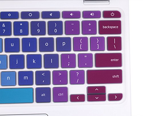 YYubao Keyboard Skin Cover Compatible with 11.6" Lenovo Chromebook C330, Chromebook N20 N21 N22 N23 100e 300e 500e, 11.6" Flex 11 Chromebook, 14" Chromebook N42 N42-20 - Rainbow - color: Rainbow