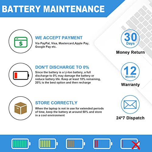 Futurebatt N311z Laptop Battery for Dell 13Z N311z 14Z N411z Vostro V131 V131D V131R Latitude 3330 Series Fits 312-1258 H7XW1 JD41Y - size: 14Z 12.13 3.15 1.77in