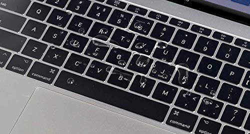 Se7enline for MacBook Air 13 Inch Keyboard Cover M1 2018-2024 A2337/A2179 | Silicone Waterproof Dustproof Durable Washable Laptop Accessories US Layout 2023 2022 2021 2020 2019 2018,Clear - color: Transparent/ Clear(TPU)