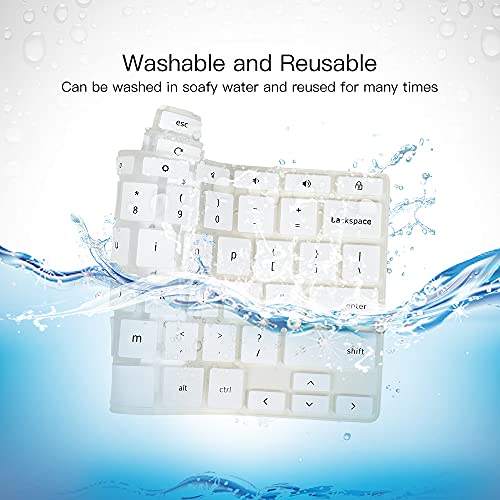 Keyboard Cover for HP 11.6/14 inch Chromebook x360, HP Chromebook 11 G2, G3, G4, G5, G6 EE G7 EE, HP Chromebook 14-db/ca/ak/DA 14B-CA 14a-na Series, HP Chromebook 14 G2 G3 G4 Keyboard Cover, White - color: White
