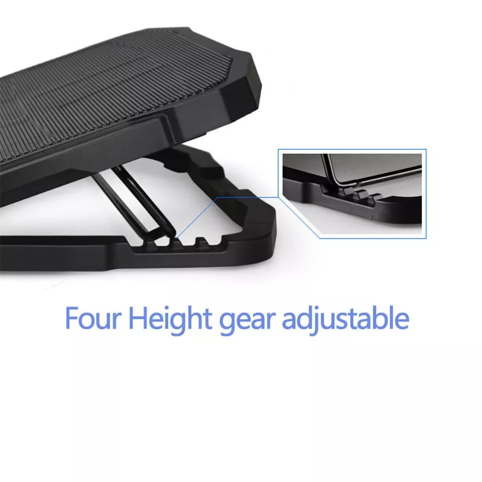 Laptop Cooling pad for Asus ROG Strix G16 Gaming laptops, Laptop Cooler with 4 Fans, LCD Display Screen, 4 Height, 2 USB-A Port Laptop Stand
