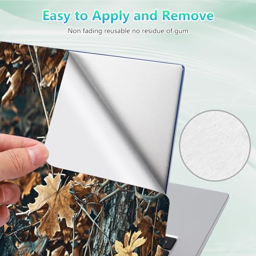 Laptop Skin Sticker Decal 12"-15.6" Universal Laptop/Notebook/Netbook Vinyl - Waterproof Scratch Resistant,Fits HP Dell Lenovo MacBook,2 Free Wrist Pads,Easy Apply & Remove,Autumn Leaf - color: Autumn Leaf