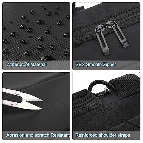 AUGUR Slim Laptop Backpack With 15.6 Inch Sleeve Professional Notebooks Bag Case Laptop Backpack Men Fit Travel/Business/Work - color: 1505 15.6 Inch Black