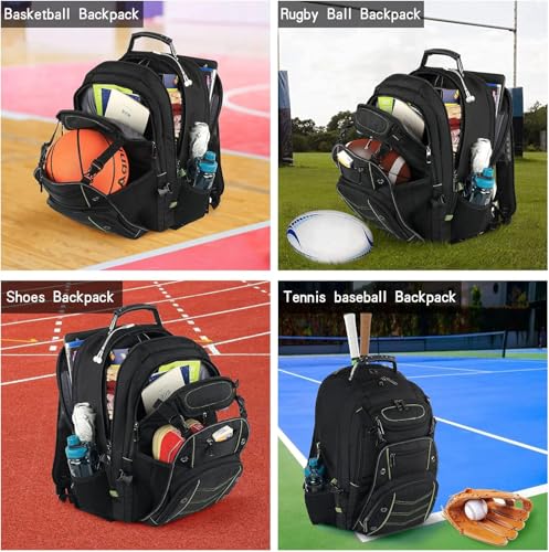 VECKUSON 18.4 Laptop Backpack for Men, 55L Extra Large Gaming Laptops Backpack,TSA Friendly Flight Approved and RFID Anti-Theft Pocket - color: Green