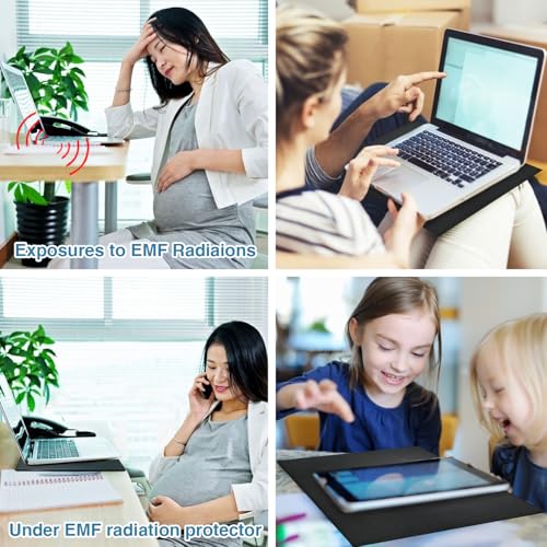 Laptop Pad Protection, Heat Shielding Laptop Pad EMI Blocker Lap Desk, Protector Portable Heat Blocker for Laptop, Tablets and Phones (12"-16") - size: 16" x 12"
