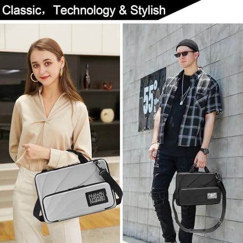 14.2-15.6 Inch Laptop Case Hard Shell, Protective Laptop Carrying Case with Stand for Heat Dissipation - color: Silver, size: 14.1-15.6 inch