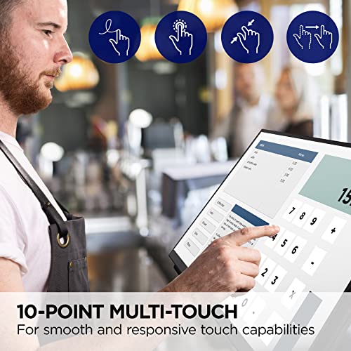 ViewSonic TD2465 24 Inch 1080p Touch Screen Monitor, 10-Point Multi-Touch for Industrial and Retail Environments, Glove-Friendly Interaction, Advanced Ergonomics, HDMI, USB - style: 24-Inch