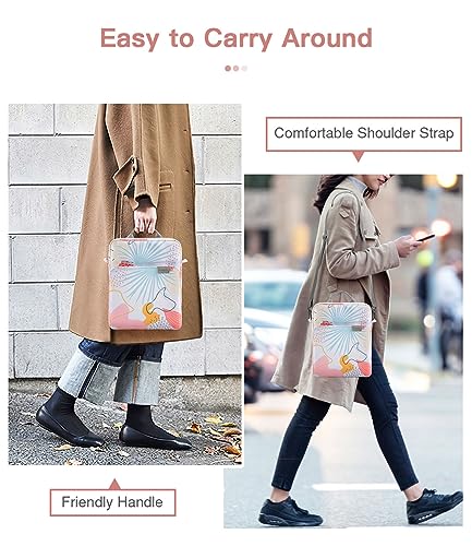 MoKo 9-11 Inch Tablet Sleeve Bag Handle Carrying Case with Shoulder Strap | Fits iPad Pro/Air/A16 11-inch, iPad 10th 10.9, iPad 9/8/7th 10.2, iPadAir 5/4th 10.9 and Tab S8/S9 11-inch, Tropical Leaf - color: Tropical Leaf, size: 9-11 inch
