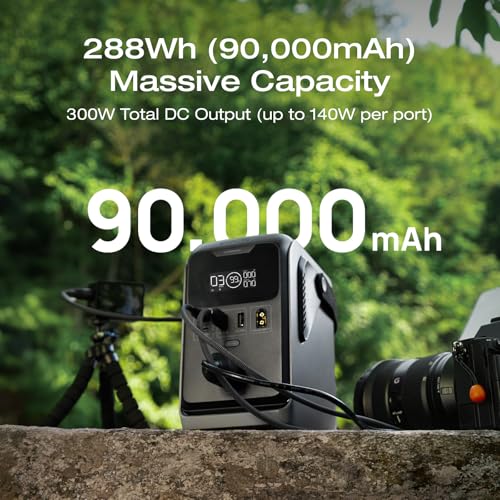EF ECOFLOW TRAIL 300 DC Portable Power Station with Camping Lamp | 288Wh LiFePO4 Power Bank, Solar Generator, for Camping, Travel, and Emergency Power - style: TRAIL 300+CAMPING LIGHT