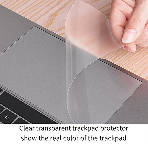 CaseBuy MacBook Air 13 Inch Trackpad Cover Protector for 2021 2020 Release MacBook Air 13 Inch with Touch ID Model A2337(M1) A2179 A1932 Clear Anti-Scratch Trackpad Accessories Skin - size: MacBook Air 13" (2018-2021)