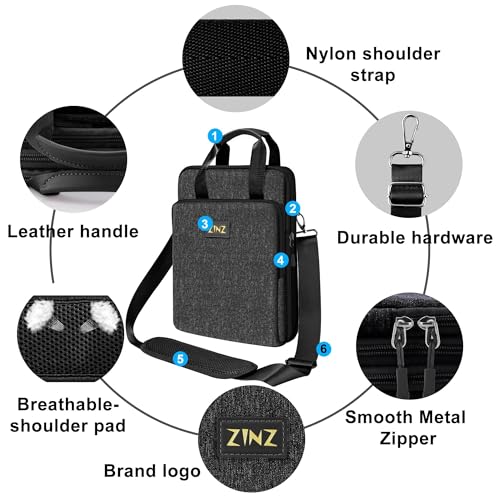 Laptop Case 12.9 13 Shoulder Bag, Expandable Handbag with Valuables Compartment Compatible with MacBook Air/Pro/Neo 13" M5/M4/M3/M2/M1, iPad 12.9/13/11, Water-Resistant & Shockproof,B01K07 - color: B01k07, size: 13"