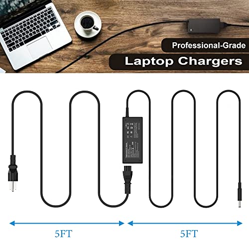 65W 45W AC Adapter Charger for Dell Laptop Charger, inspiron 11 13 14 15 17 3000 5000 7000 Series 15 3558 5559 5558 5755 5568 5565 7560 laptops Round Connects Chargers 4.5mm Tip - color: black1