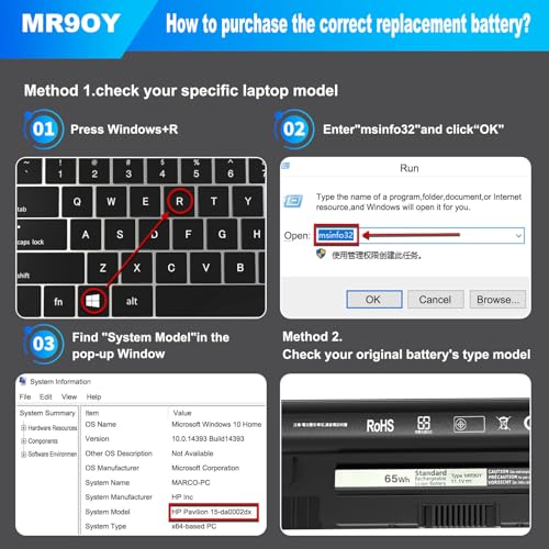 MR90Y Battery 65Wh 11.1V for Dell Inspiron 15-3521 15r-5537 17-3721 14-3421 | 17r-5737 14r-5421 14r-3437 15-3537 15-3543 15-3531 15-3542 14R-5421 15r-5521 17-3737 XCMRD m531r-5535 m731r-5735 - size: 10.7 * 2 * 0.8 Inch MR90Y