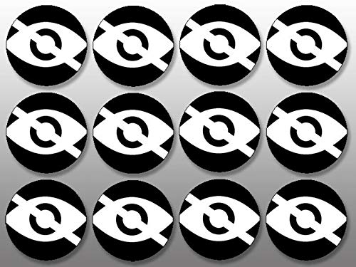 .5 inch Round Computer Laptop Cam Privacy Stickers (12-Pack) -Decal Camera Cover Vinyl Decal Sticker Car Waterproof Car Decal Bumper Sticker