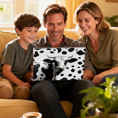 Universal Laptop Skin Sticker Decal for 11.6”12" 13" 13.3" 14" 15" 15.4" 15.6" Reusable Waterproof Scratch-Scratch Resistant Protective Vinyl Laptop Notebook Skin Stickers - Cute Cow - color: Cute Cow
