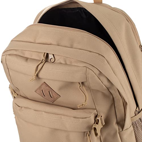 JanSport Main Campus FX Backpack - Travel or Work Bag w 15-Inch Laptop Pack with Leather Trim, Travertine - color: Travertine