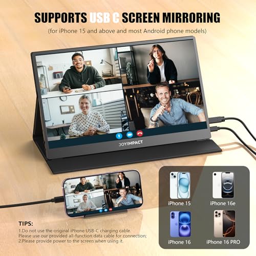 Laptop Screen Extender, 15.6" IPS FHD 1080P Laptop Monitor Extender USBC HDMI Dual Speakers Portable Monitor for PC/Mac/Phone/PS5/PS4/Xbox/Switch, HDR Gaming Monitor with Cover Stand