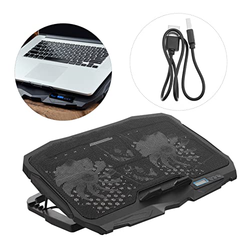 DOITOOL Adjustable Laptop Cooler High-Speed Silent Fan RGB Lighting Design Ventilated Support Stand for Gaming and Work Use Compatible Laptops