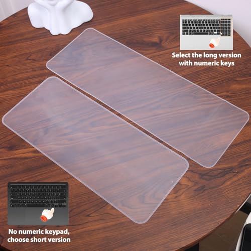 2Pcs 12.2 inch Universal Keyboard Cover for Laptop Notebook PC Keyboard Anti Dust Soft Silicone Protective Clear Film Guard - color: 12.2inches