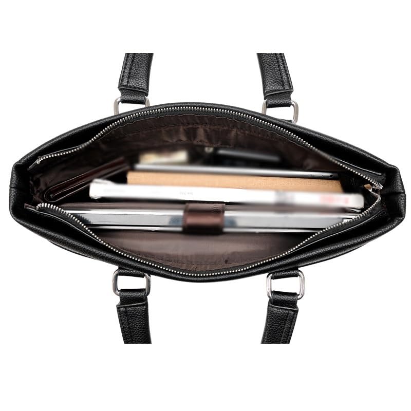 Briefcase Business Document Storage Bag Laptop Protection Handbag Material Organize Pouch Accessories(E) - color: E