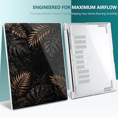 Batianda Case for ASUS Zenbook 14 OLED 2024 2025, Luxury Tropic Leaf | Model UX3405×× / UM3406××, Slim Plastic Hard Shell, Artistic Designs, Ultra-Thin Lightweight Laptop Case - color: Luxury Tropic Leaf