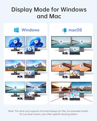 Selore Laptop Docking Station Dual HDMI Monitor 13-in-1 USB-C Dock | 2.26" LCD Display,160W Max Output, Dual 4K HDMI, 10Gbps USB A/C, 100W PD, Gigabit Ethernet,for Dell HP Lenovo Windows Laptops - color: Space Grey