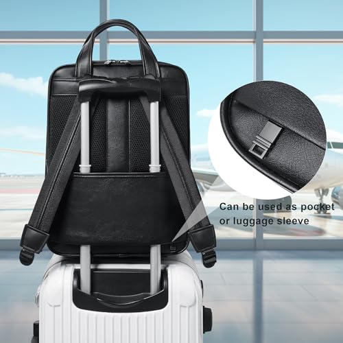 Shrrie 15.6" Laptop Backpack,Business Work Backpack Briefcase,Durable Computer Backpack for Office,Travel,College,Two-tone Black - color: Two-tone Black