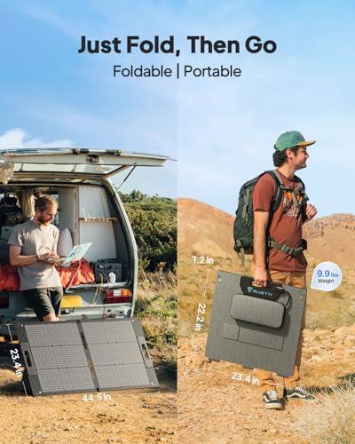 BLUETTI Solar Generator AC70 with 100W Solar Panel Included,768Wh 1000W | 2000W Power Lifting, 20ms UPS, 45 Min 0-80% Fast Charging, Portable Power Station for Camping, Emergency, Outage, Road Trip - style: BLUETTI AC70+100W Solar Panel