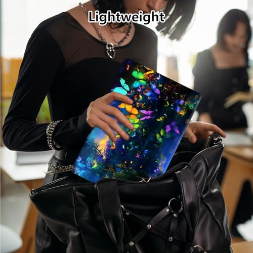 Laptop Skin Sticker Decal 15.6 Inch,12 13 13.3 14 15 15.6 in Laptop Netbook Skins for Notebook,Art Decal Removable Waterproof Scratch Resistant,Universal Vinyl Cover,Colorful Butterfly - color: Colorful Butterfly