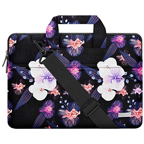 Hseok Laptop Shoulder Bag 13 13.3 14 Inch Case Compatible with MacBook Pro/Neo 14" M5/M4/M3/M2/M1,Mac Air/pro/Neo 13" and Most 13 13.3 14 Notebooks,Spill-Resistant Briefcase,Jellyfish Flower - color: Jellyfish Flower, size: 13-13.5 inch