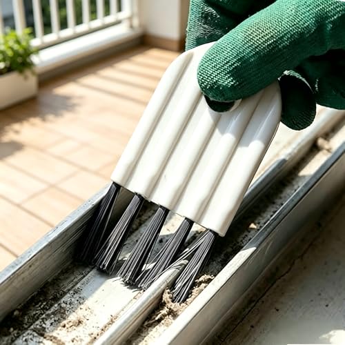 6Pcs Mini Keyboard Compute Cleaning Brush, Multifunctional Gap Cleaning Tool with Soft Bristles for Keyboard, Cup Lid, Window Track, Kitchen Appliances, Small Spaces, (White)