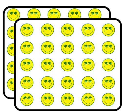 Pot Eyelid Smiley Face Sticker for Scrapbooking Waterproof Vinyl Stickers for Water Bottle, Laptop & Phone Case 50 Pack