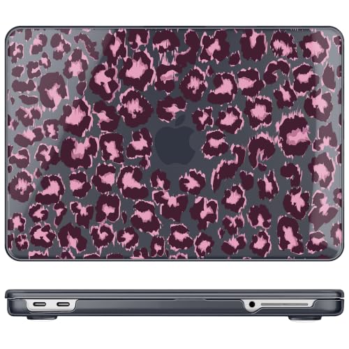Compatible with MacBook Neo 13 inch (2026 Release A3404) (A18 Pro) with Liquid Retina Display, Printed Slim Protective Case with Screen Protector & Keybaord Cover, Leopard - color: leopard