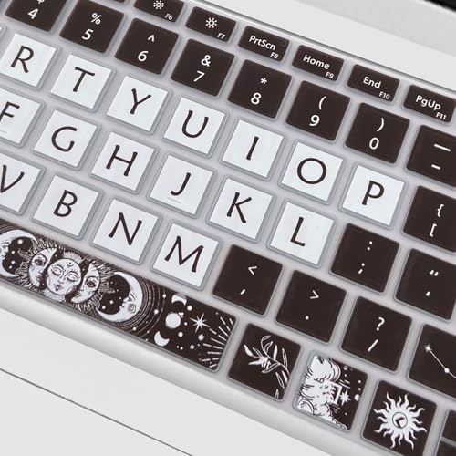 Cute Keyboard Cover for Microsoft Surface Laptop 3/4 / 5 13.5”&15”, Surface Laptop Studio 1/2 14.4”, Sun and Moon - color: Sun and Moon