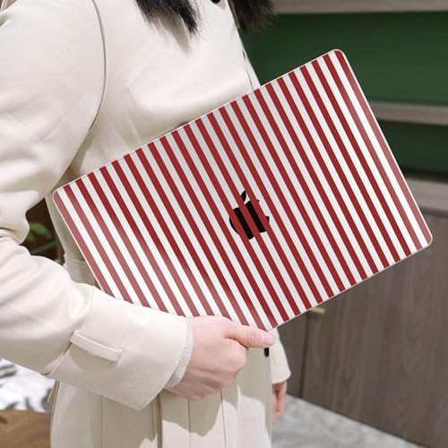 MEEgoodo Case for M5/M4/M3/M2 MacBook Air 13 inch Case 2026 2025 2024 2022, Fit Model A3449/A3240/A3113/A2681, Laptop Hard Shell Compatible with MacBook Air 13.6-inch, Red Stripes - color: Red Stripes