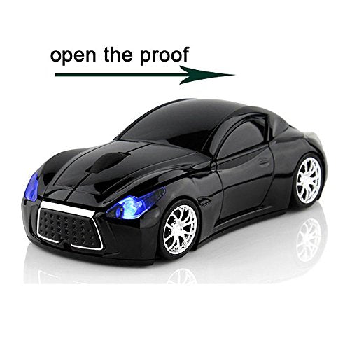 MGbeauty Sports Car Mouse Wireless Mouse Computer Mice Laptop Optical Gaming Mouse Red (Green) - color: Green
