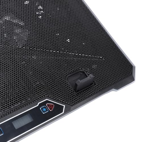 JTLB Gaming Laptop Cooling Pad 8 Levels Height Adjustable 2 USB Ports RGB Lights 12-19 Inch Laptop Cooler with 3C Adapter (14 Fans)