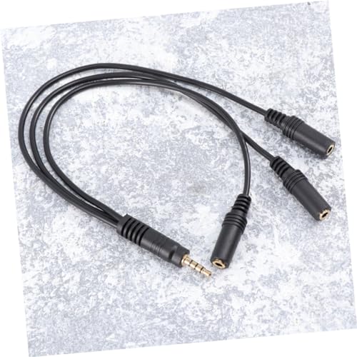 OSALADI Audio Splitter Cable for Headset Microphone Compact Stereo Adapter for Mobile Devices and Laptops Connectors for Enhanced Sound Quality