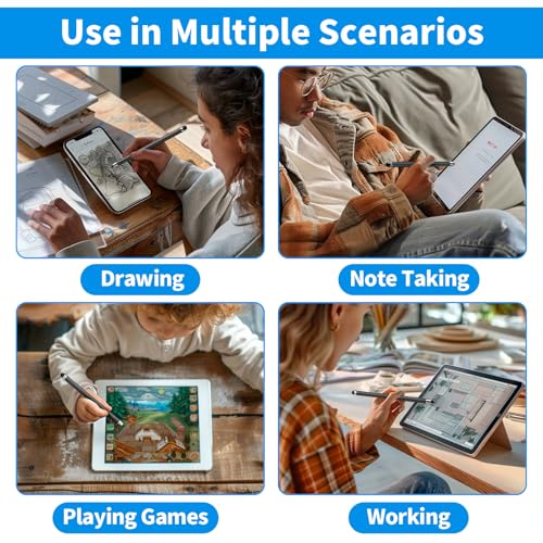 Stylus Pen for Touchscreen(5 pcs),2-in-1 Stylus | High Sensitivity Precision Suitable for Touch Screens of iPhone/ipad/Android Tablet(Black) - color: 5PCS Black
