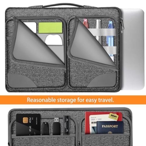 360 Protective Laptop Case 15" 15.6" 16" Sleeve, Water-Resistant Handbag with Straps Compatible with 16" MacBook Neo, MacBook Pro Air 16"/15", XPS 16" and Most 15" 15.6" 16" Notebooks,G01Y02 - color: G01y02, size: 15"-16"