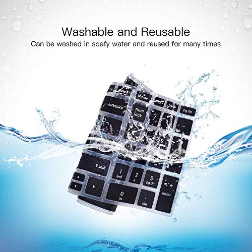 Keyboard Cover for HP Laptop 15.6 15-da/db/bs 15-dw 15-dy 15-ef 15-dy1043dx 15-dy5033dx dy1051wm dy2073dx 15-dw0083wm dw0037wm dw1083wm 15-ef2126wm 15-ef1001ds, HP 17-by/bs/ca 17.3 Keyboard Skin,Black - color: Black