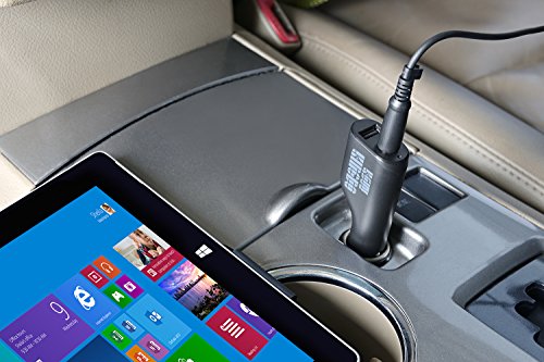 Surface Pro Car Charger Surface Laptop Car Charger,36W 12V 2.58A Power Supply for Microsoft Surface Pro 3/4/5/6/Book/Go,Surface Pro 9,Surface Laptop car charger with USB 2.0 Port(5Ft Cord)&Travel Case