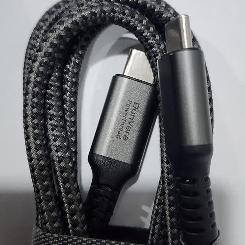 Power Thread USB C to USB C Cable 240W | USB-if Certified | PD 3.1 Fast Charging Cable | E-Marker Chip | 480Mbps Data Transfer, Braided Nylon for MacBook, iPad, Samsung, Laptop