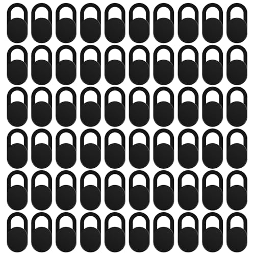 60Pcs Webcam Cover Slide, Camera Privacy Cover for Phone Laptop Computer, Universal Camera Covers Slide for Smartphones, Desktops, Laptops, Protect Your Privacy and Security