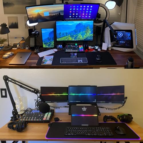 Kado Dual Portable 2-Pack 15.6'' FHD 1080p Ultra-Slim Laptop Monitor | 1920x1080 IPS Display with Built-in Speakers, 180° Kickstand Stacked Desktop Setup Office Gaming Daytrading Multi-tasking