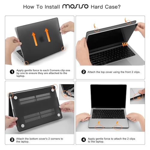 MOSISO Compatible with MacBook Pro 14 inch Case M5 M4 M3 M2 M1 2026-2021 | Ultra-Thin Seamlessly Closes Crack-Resistant Protective Hard Matte Shell&Keyboard Cover, Sky Blue Clear - color: Sky Blue Clear